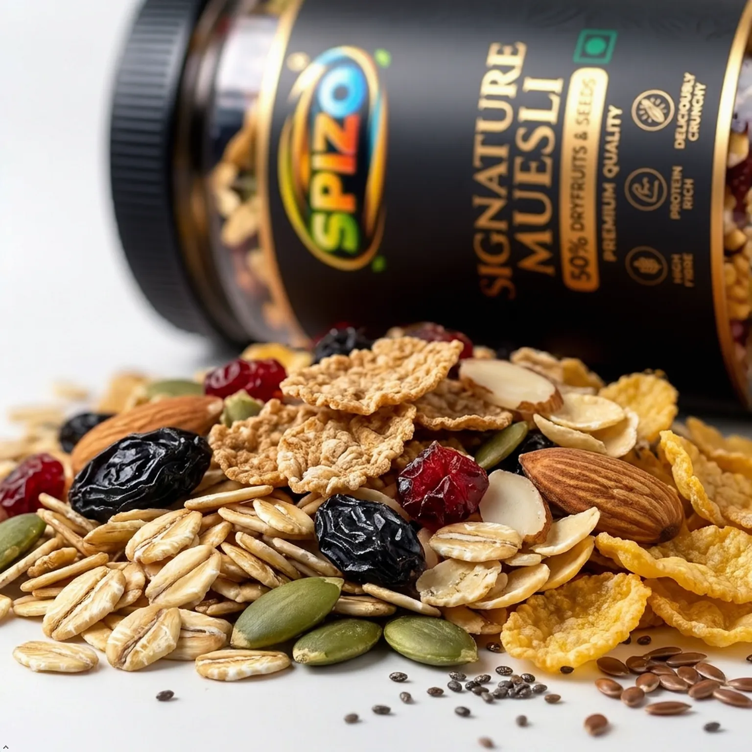 SPIZO Rose jaggery delight muesli jar